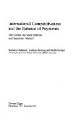 Cover of International Competitiveness and the Balance of Payments