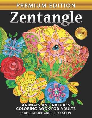 Book cover for Zentangle Coloring Book for Adults