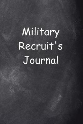 Cover of Military Recruit's Journal Chalkboard Design