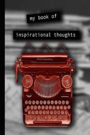 Cover of My book of inspirational thoughts