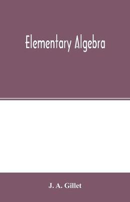 Book cover for Elementary algebra