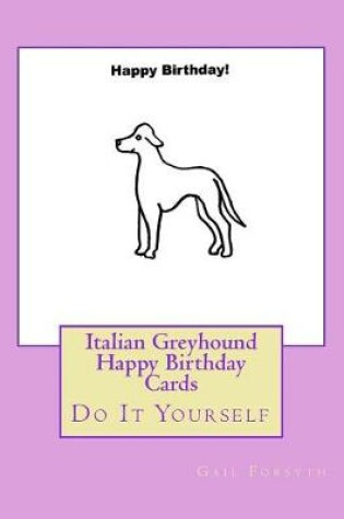 Cover of Italian Greyhound Happy Birthday Cards