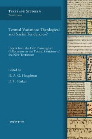 Cover of Textual Variation: Theological and Social Tendencies?