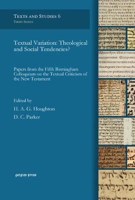 Book cover for Textual Variation: Theological and Social Tendencies?