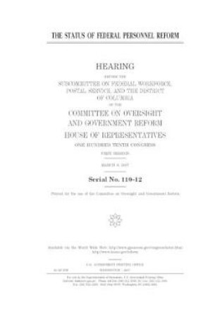 Cover of The status of federal personnel reform