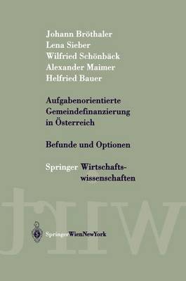 Book cover for Aufgabenorientierte Gemeindefinanzierung in Sterreich