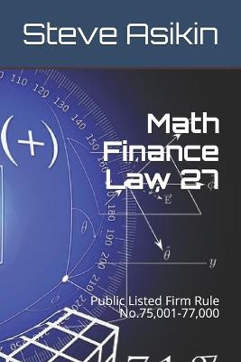 Book cover for Math Finance Law 27