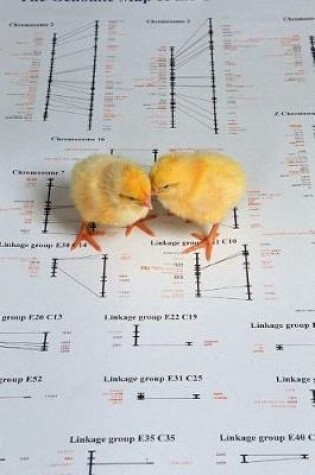 Cover of Science Theme Journal Cute Baby Chicks Chicken Genetic Genome Map