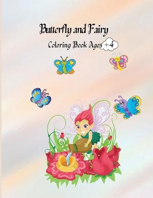 Book cover for Butterfly and Fairy Coloring Book