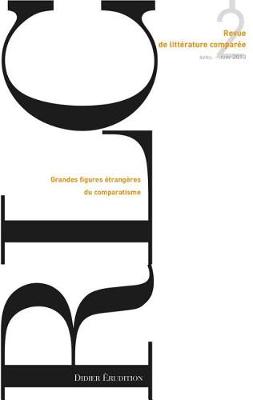 Cover of Revue de Litterature Comparee - N2/2013