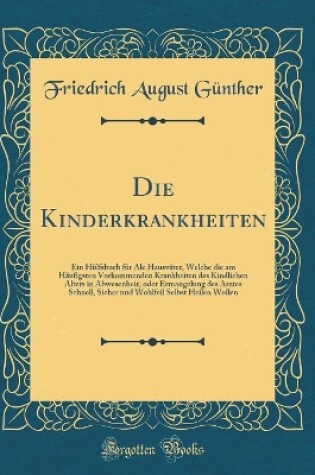 Cover of Die Kinderkrankheiten