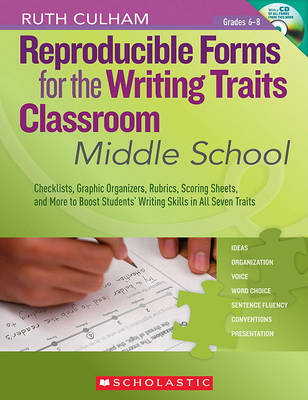 Book cover for Reproducible Forms for the Writing Traits Classroom: Middle School, Grades 6-8