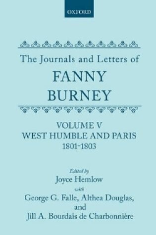 Cover of Volume V: West Humble and Paris, 1801-1803
