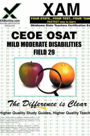 Cover of Ceoe Osat Mild-Moderate Disabilities 029 Teacher Certification Test Prep Study Guide