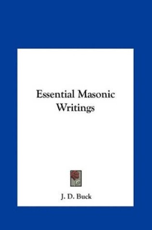 Cover of Essential Masonic Writings