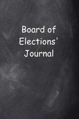 Cover of Board of Elections' Journal Chalkboard Design