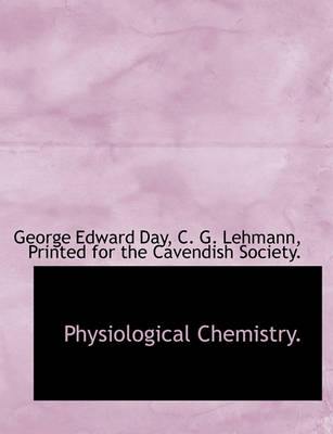 Book cover for Physiological Chemistry.