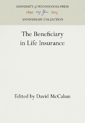 Cover of The Beneficiary in Life Insurance