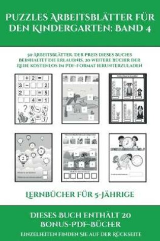 Cover of Lernbücher für 5-Jährige (Puzzles Arbeitsblätter für den Kindergarten