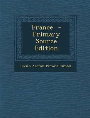 Book cover for France - Primary Source Edition