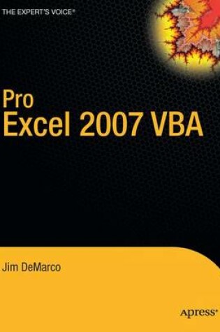 Cover of Pro Excel 2007 Vba