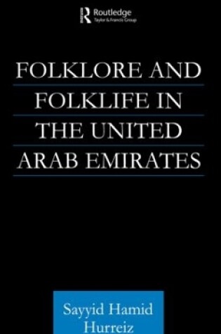 Cover of Folklore and Folklife in the United Arab Emirates