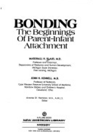 Cover of Bonding