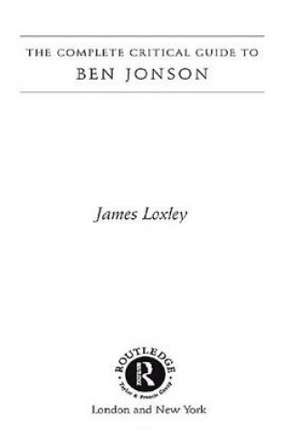 Cover of Ben Jonson