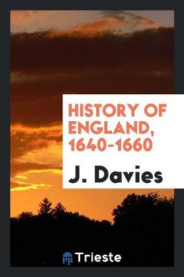 Book cover for History of England, 1640-1660