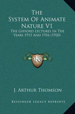 Cover of The System of Animate Nature V1