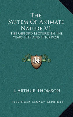 Book cover for The System of Animate Nature V1