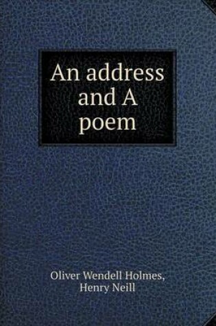 Cover of An address and A poem