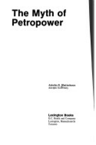 Cover of Myth of Petropower