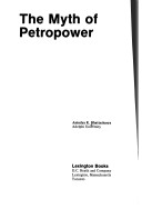 Book cover for Myth of Petropower