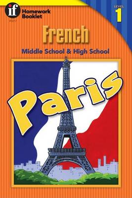 Book cover for French Homework Booklet, Middle School & High School, Level 1