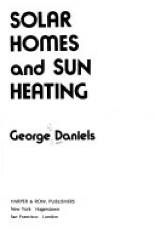 Cover of Solar Homes and Sun Heating
