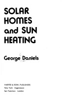 Book cover for Solar Homes and Sun Heating