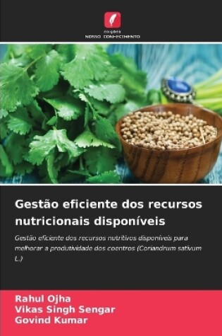 Cover of Gestão eficiente dos recursos nutricionais disponíveis