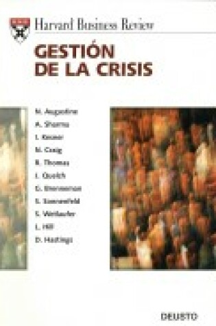 Cover of Harvard Business Review: Gestisn de La Crisis