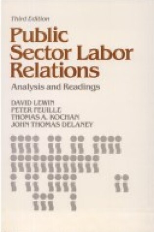 Cover of Public Sector Labor Relations