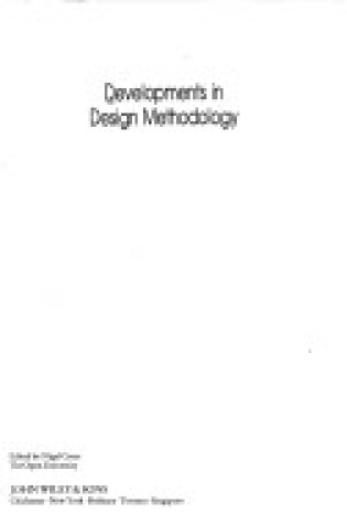 Cover of Developments in Design Methodology