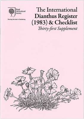 Cover of The International Dianthus Register (1983) & Checklist