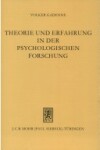 Book cover for Theorie Und Erfahrung in Der Psychologischen Forschung