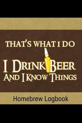 Book cover for Homebrew Logbook