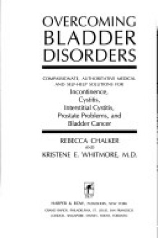 Cover of Overcoming Bladder Disorders