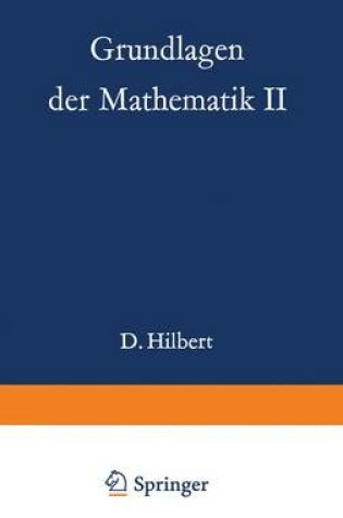 Cover of Grundlagen Der Mathematik II