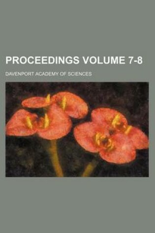 Cover of Proceedings Volume 7-8