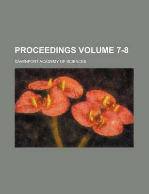 Book cover for Proceedings Volume 7-8