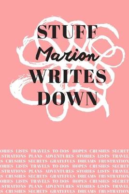 Book cover for Stuff Marion Writes Down