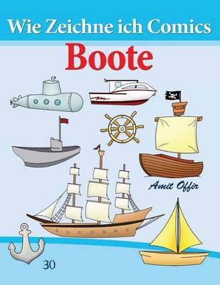 Book cover for Wie Zeichne ich Comics - Boote